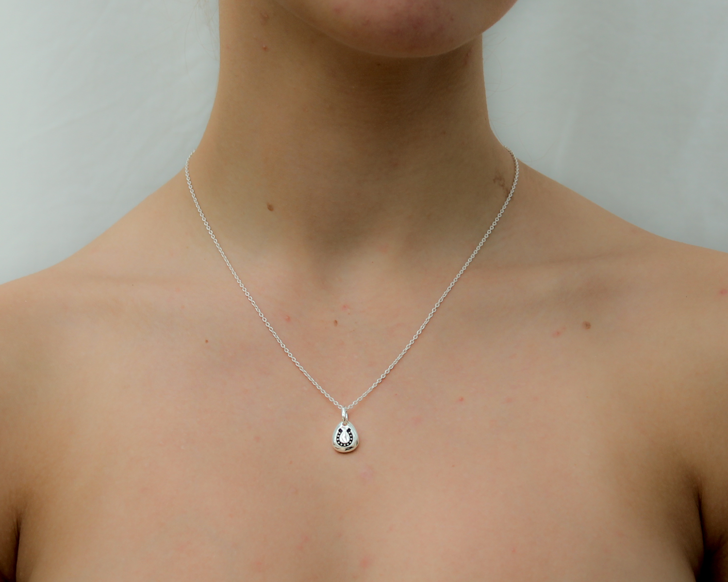 Horseshoe Pebble Pendant