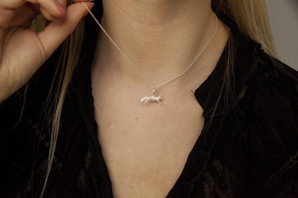 silver fox pendant