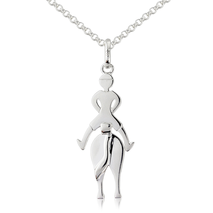 horse and rider pendant