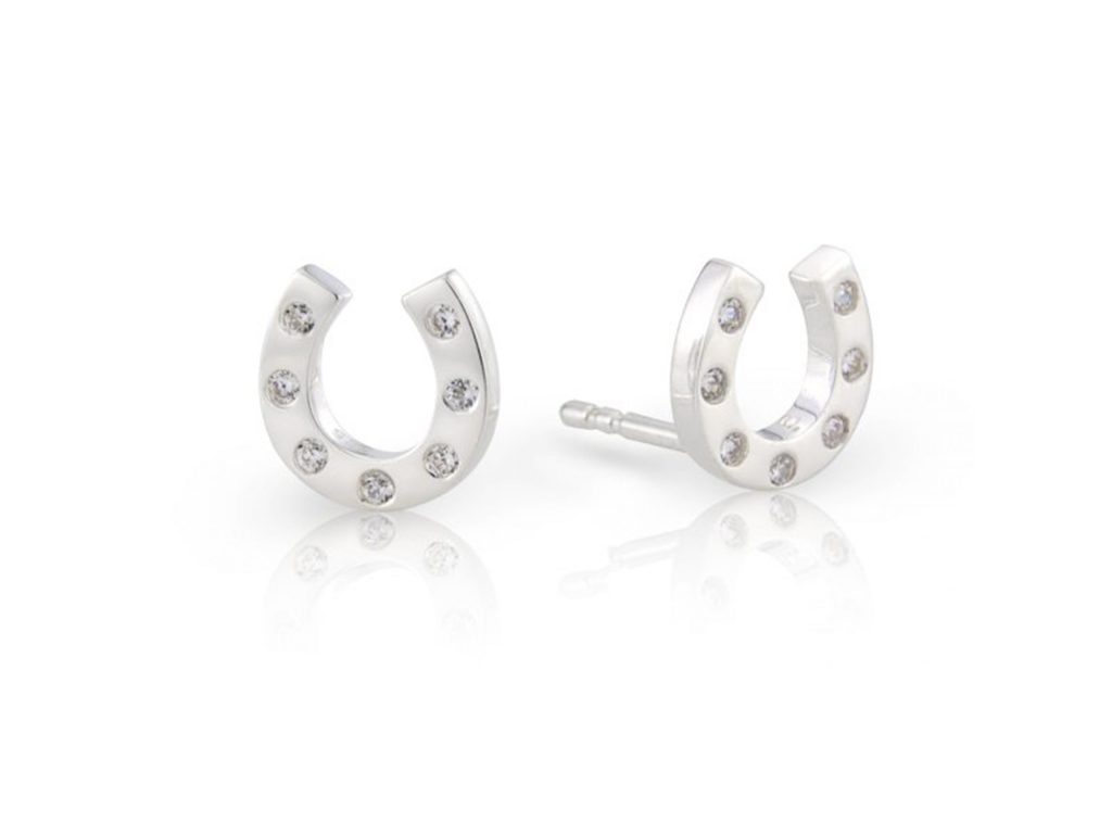 horseshoe stud earrings